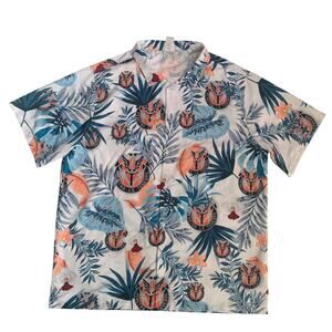 Penetra Le Tenebre Men's Size L US Army's 112th Signal Battalion Hawaiian Shirt